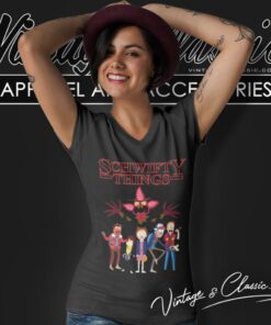 Stranger Ricks Schwifty Things Shirt 5 Stranger Ricks Schwifty Things V Neck TShirt