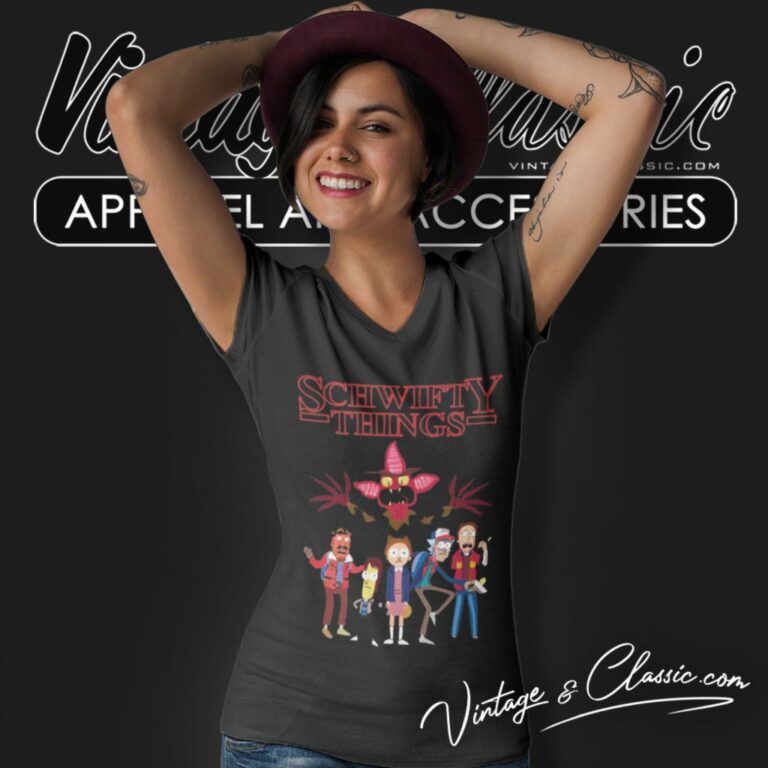 Stranger Ricks Schwifty Things V Neck TShirt Stranger Ricks Schwifty Things V Neck TShirt