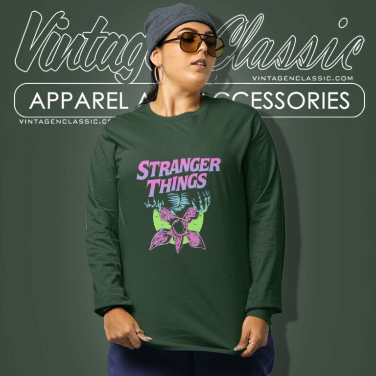 Stranger Things Demogorgon Moon Long Sleeve Tee Stranger Things Demogorgon Moon Long Sleeve Tee
