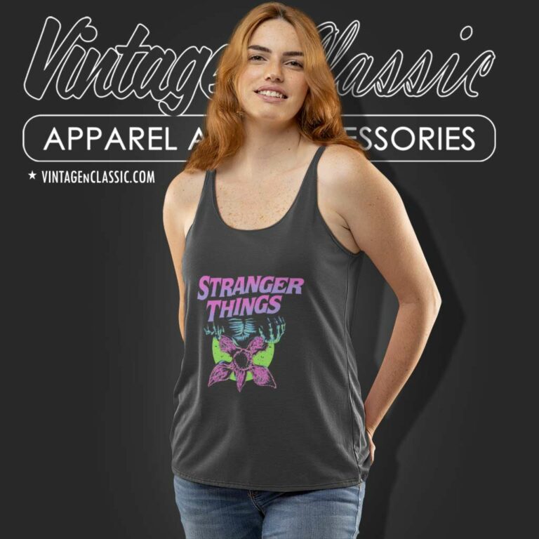 Stranger Things Demogorgon Moon Tank Top Racerback Stranger Things Demogorgon Moon Tank Top Racerback