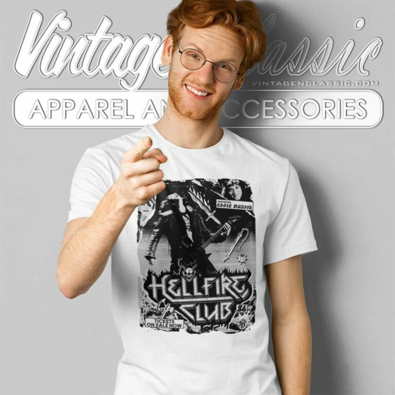 Stranger Things Eddie Munson Concert Poster T Shirt Stranger Things Eddie Munson Concert Poster T Shirt