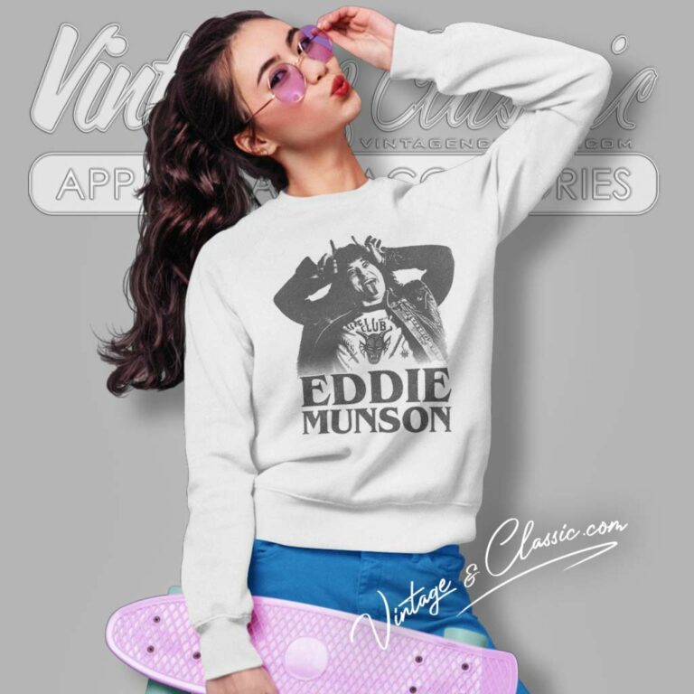 Stranger Things Eddie Munson Horns Sweatshirt 1 Stranger Things Eddie Munson Horns Sweatshirt 1