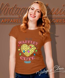 Stranger Things Heart Waffley Cute Women TShirt