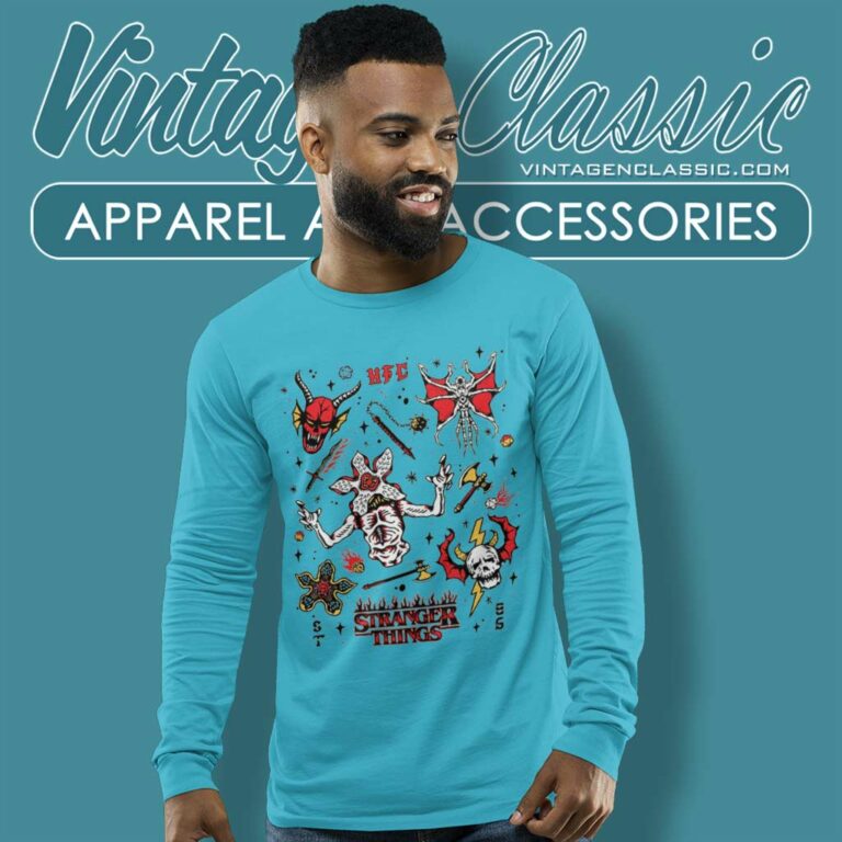 Stranger Things Hellfire Club Icons Long Sleeve Tee 1 Stranger Things Hellfire Club Icons Long Sleeve Tee 1