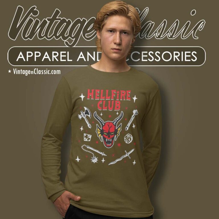 Stranger Things Hellfire Club Long Sleeve Tee Stranger Things Hellfire Club Long Sleeve Tee