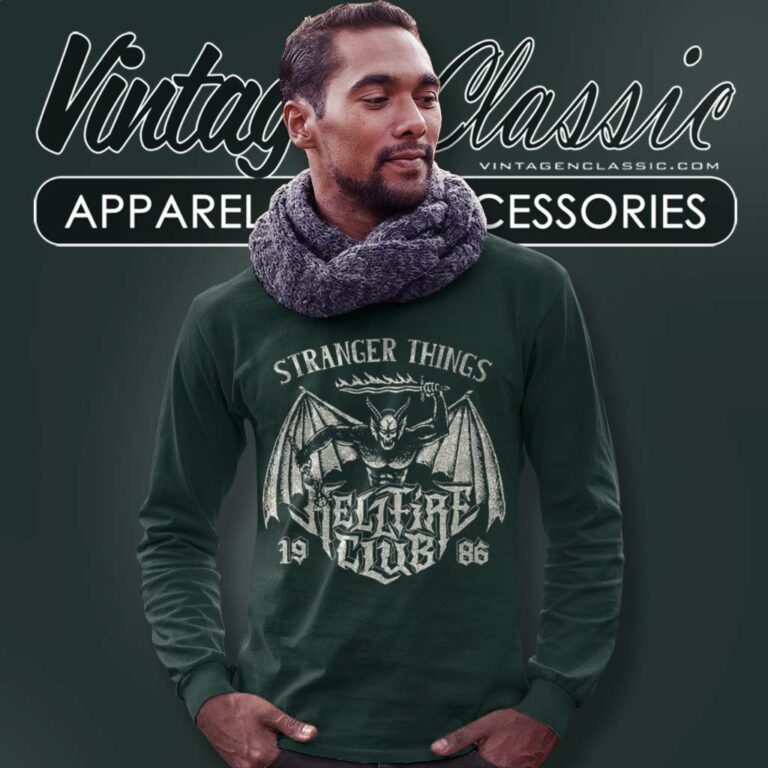 Stranger Things Hellfire Metal Band Long Sleeve Tee 1 Stranger Things Hellfire Metal Band Long Sleeve Tee 1