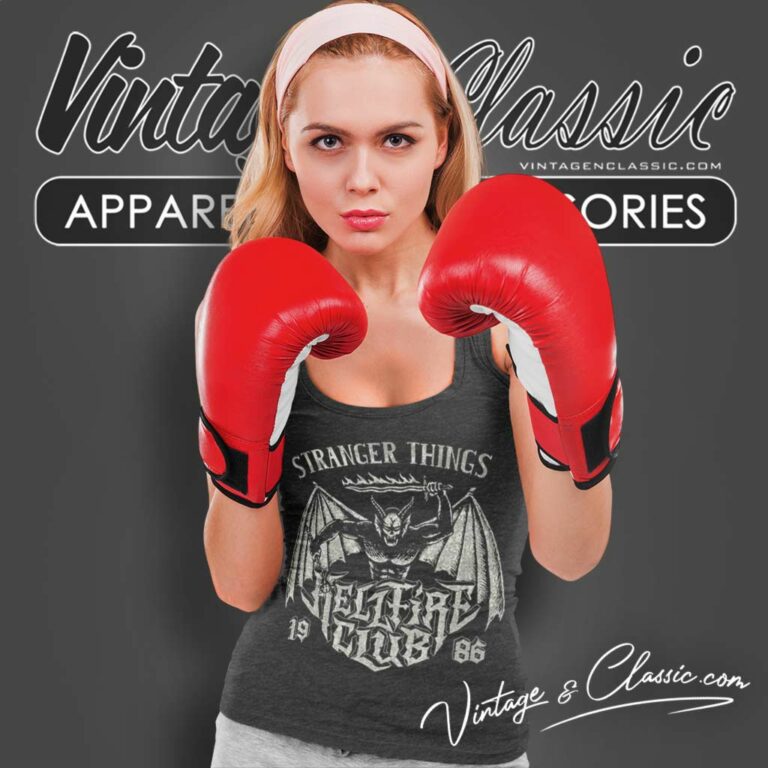 Stranger Things Hellfire Metal Band Tank Top Racerback 1 Stranger Things Hellfire Metal Band Tank Top Racerback 1