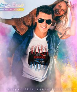 Stranger Things Shirt The Upside Down V Neck TShirt