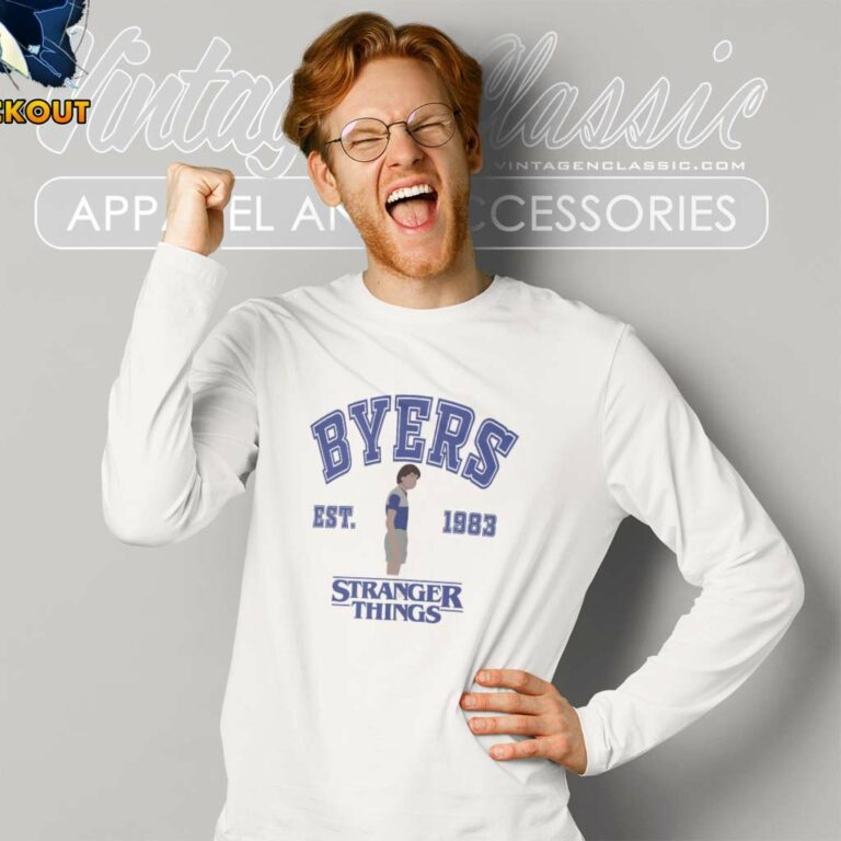 Stranger Things Shirt Will Byers Long Sleeve Tee Stranger Things Shirt Will Byers Long Sleeve Tee