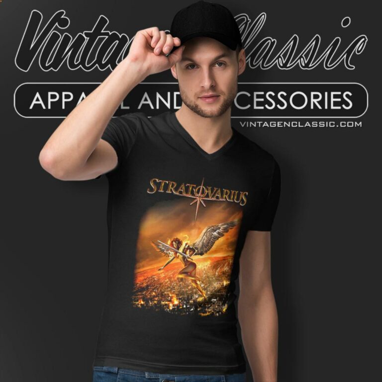 Stratovarius Nemesis V Neck TShirt Stratovarius Nemesis V Neck TShirt