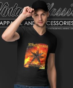 Stratovarius Shirt World On Fire V Neck TShirt