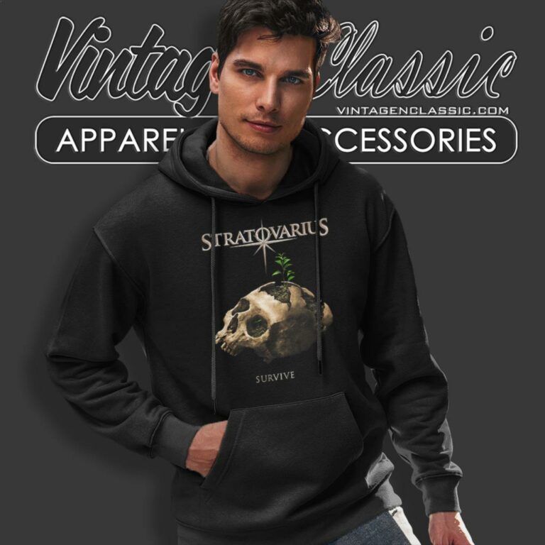 Stratovarius Survive Skull Hoodie Stratovarius Survive Skull Hoodie