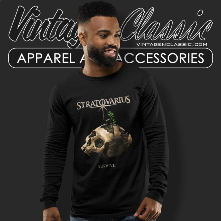 Stratovarius Survive Skull Long Sleeve Tee Stratovarius Survive Skull Long Sleeve Tee