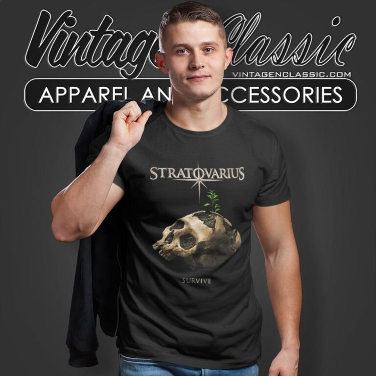 Stratovarius Survive Skull T Shirt Stratovarius Survive Skull T Shirt