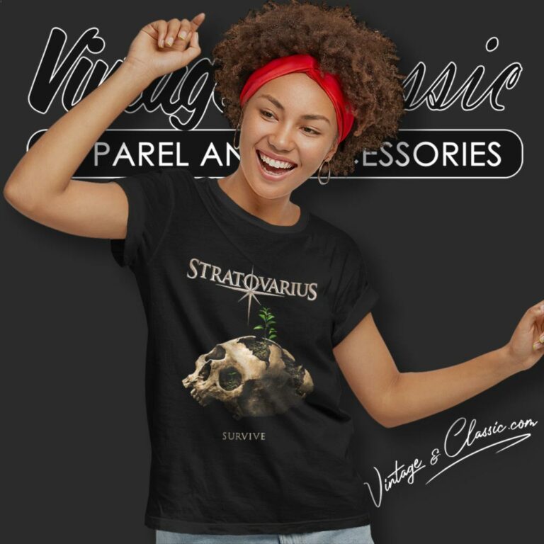 Stratovarius Survive Skull Women T Shirt Stratovarius Survive Skull Women T Shirt