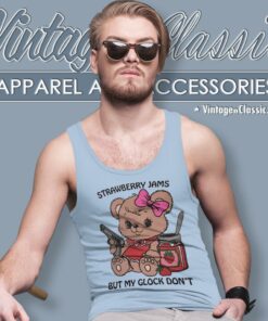Strawberry Jams But My Glock Dont Tank Top Racerback