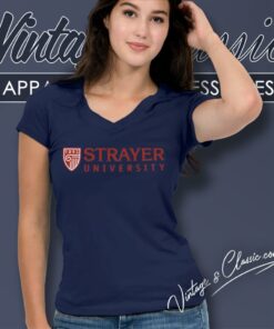 Strayer University V Neck TShirt