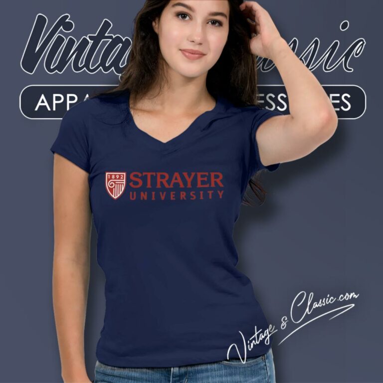 Strayer University V Neck TShirt Strayer University V Neck TShirt