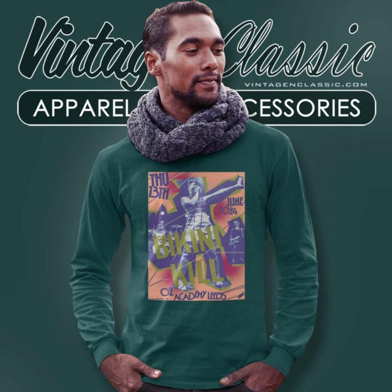 Stream Bikini Kill At Leeds O2 Academy Leeds Show Long Sleeve Tee Stream Bikini Kill At Leeds O2 Academy Leeds Show Long Sleeve Tee