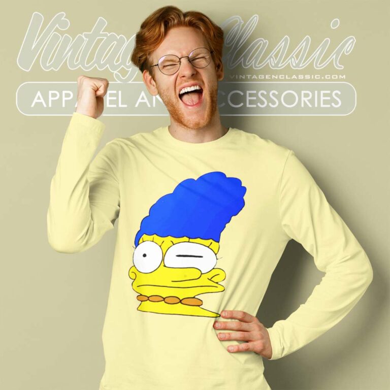 Stretched Marge Simpson Long Sleeve Tee Stretched Marge Simpson Long Sleeve Tee