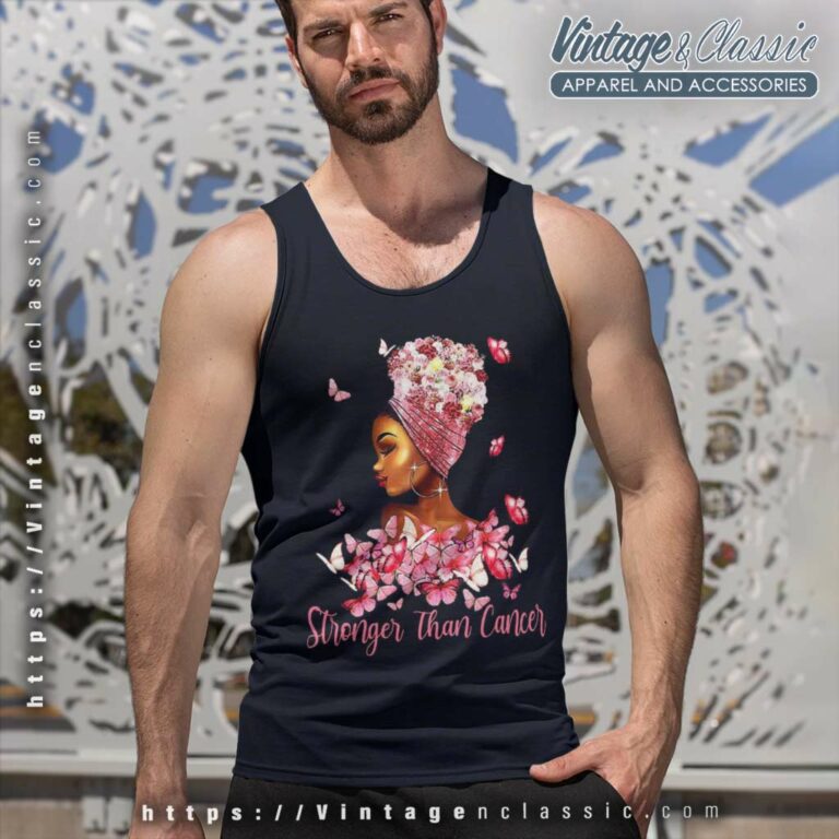 Stronger Than Cancer Shirt Breast Cancer Awareness Month Tank Top Racerback Stronger Than Cancer Shirt Breast Cancer Awareness Month Tank Top Racerback