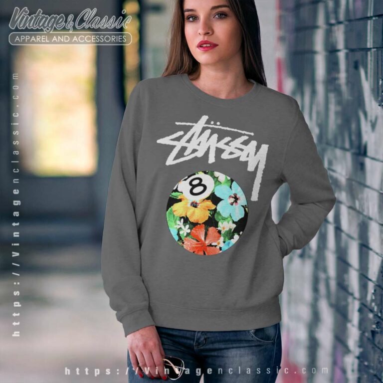 Stussy 8 Ball Flowers Sweatshirt Stussy 8 Ball Flowers Sweatshirt