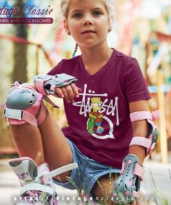 Stussy Bart Simpson Skate Kid V Neck