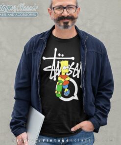 Stussy Bart Simpson Skate Long Sleeve Tee