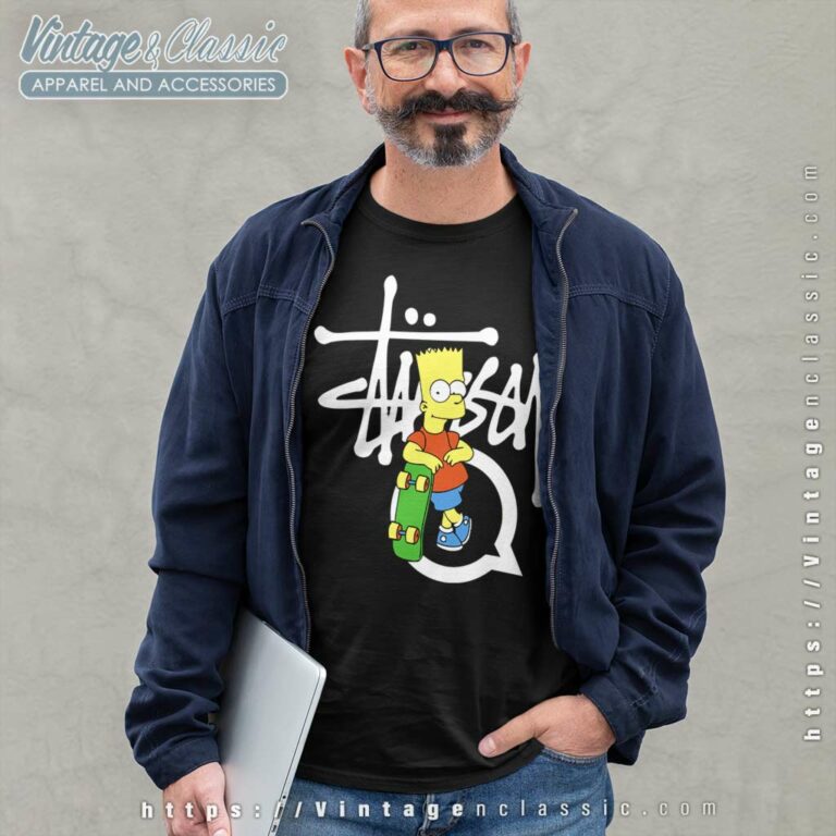 Stussy Bart Simpson Skate Long Sleeve Tee Stussy Bart Simpson Skate Long Sleeve Tee