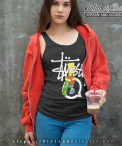Stussy Bart Simpson Skate Tank Top Racerback