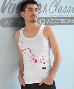 Stussy Blood Splatter Drip Technique Tank Top Racerback