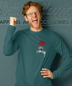 Stussy Bouquet Pig Dyed Long Sleeve Tee