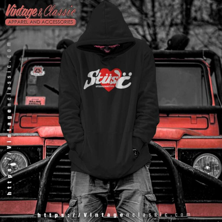 Stussy Cactus Plant Flea Market Heart Hoodie Stussy Cactus Plant Flea Market Heart Hoodie