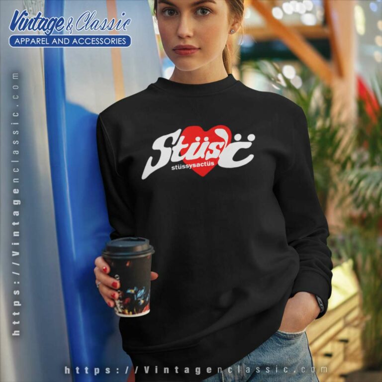 Stussy Cactus Plant Flea Market Heart Sweatshirt Stussy Cactus Plant Flea Market Heart Sweatshirt