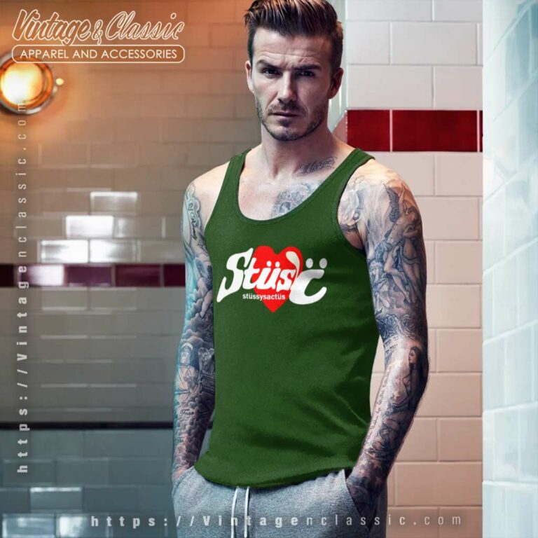 Stussy Cactus Plant Flea Market Heart Tank Top Racerback Stussy Cactus Plant Flea Market Heart Tank Top Racerback