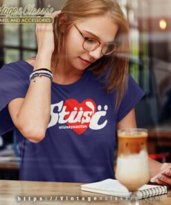 Stussy Cactus Plant Flea Market Heart Women TShirt