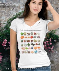 Stussy Crystal Stones V Neck TShirt