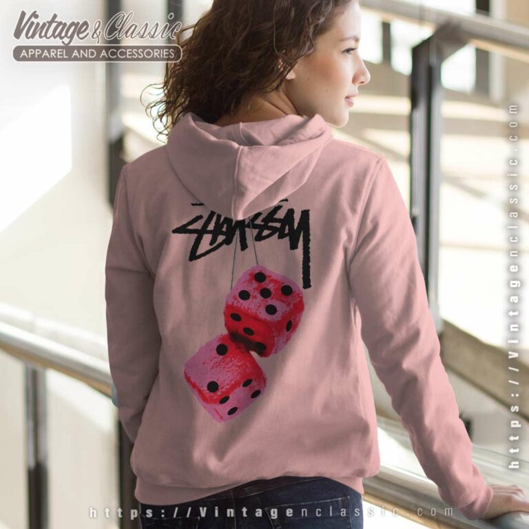 Stussy Dobbelsteen Fuzzy Dice Women Hoodie Back Side Stussy Dobbelsteen Fuzzy Dice Women Hoodie Back Side