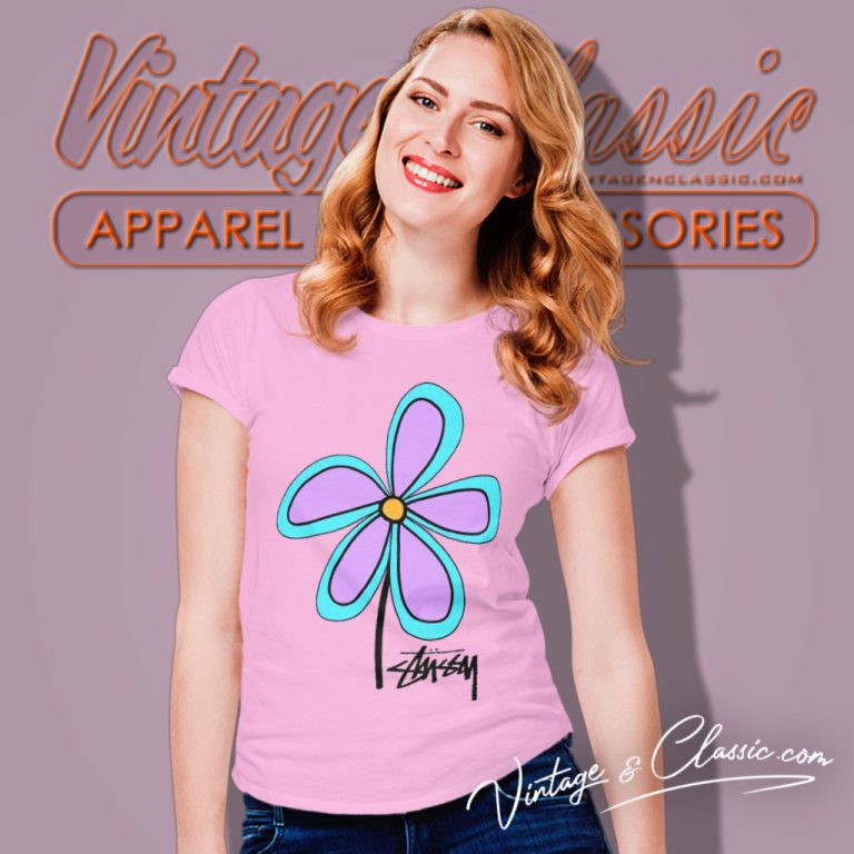 Stussy Flower Women T Shirt Stussy Flower Women T Shirt