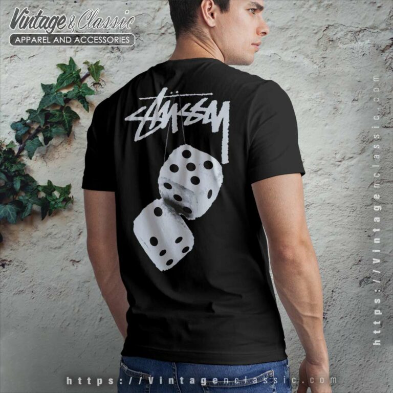 Stussy Fuzzy Dice Tshirt Back Side Stussy Fuzzy Dice Tshirt Back Side