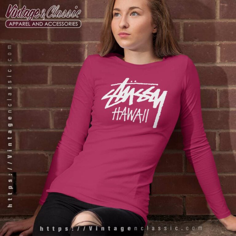 Stussy Hawaii Basic Logo Long Sleeve Tee Stussy Hawaii Basic Logo Long Sleeve Tee