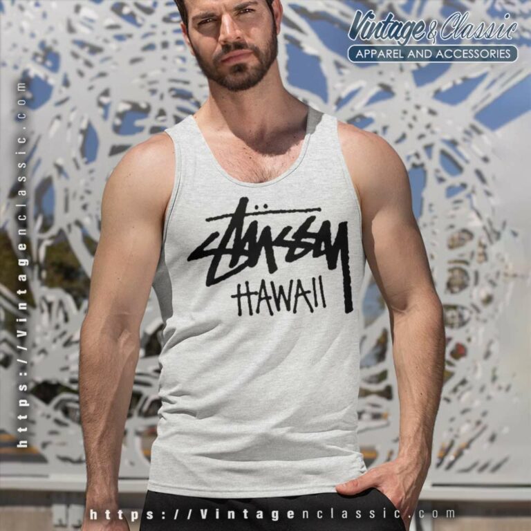 Stussy Hawaii Basic Logo Tank Top Racerback Stussy Hawaii Basic Logo Tank Top Racerback