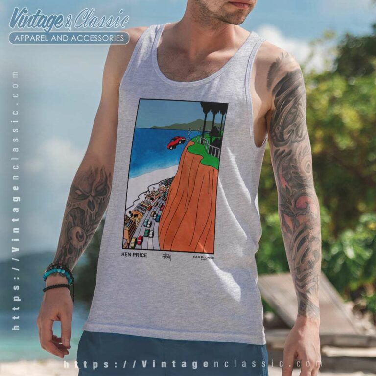 Stussy Ken Price Car Plunge Tank Top Racerback Stussy Ken Price Car Plunge Tank Top Racerback