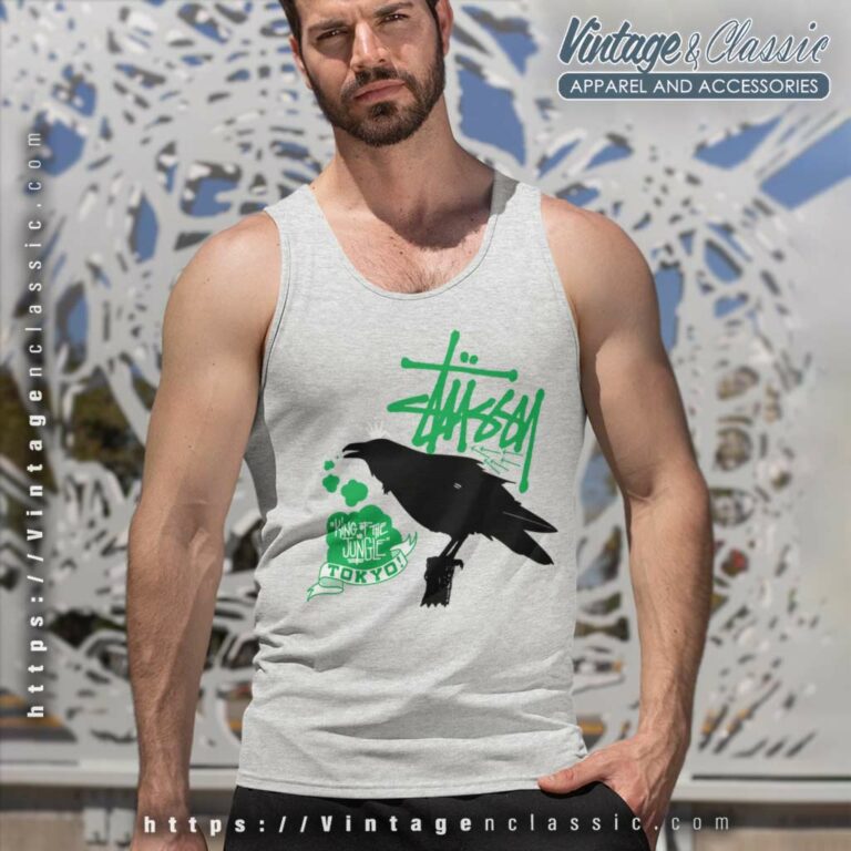 Stussy King The Jungle Tokyo Tank Top Racerback Stussy King The Jungle Tokyo Tank Top Racerback