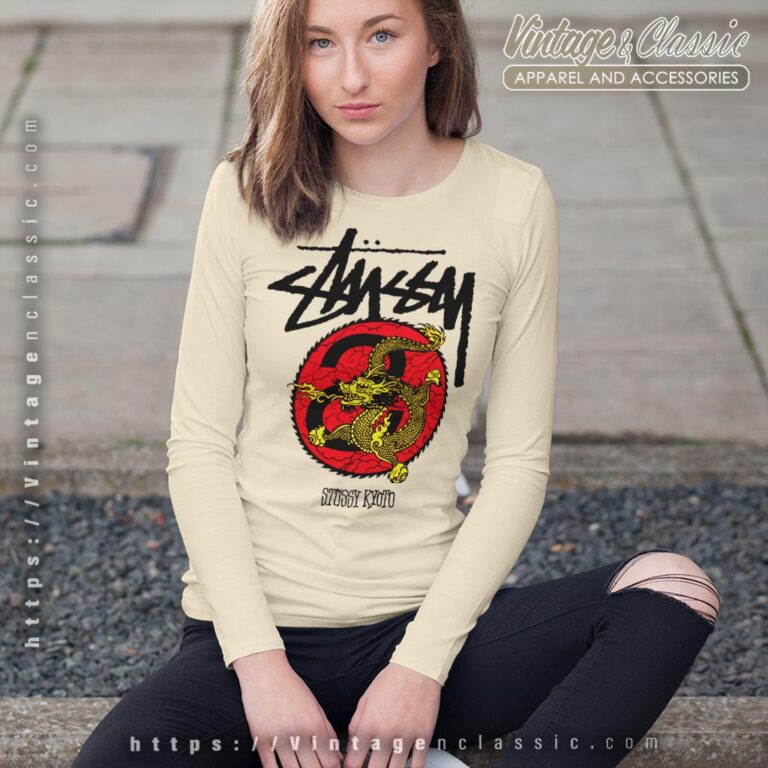 Stussy Kyoto Dragon Shirt Long Sleeve Tee Stussy Kyoto Dragon Shirt Long Sleeve Tee