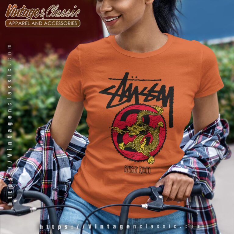 Stussy Kyoto Dragon Shirt Women T shirt Stussy Kyoto Dragon Shirt Women T shirt
