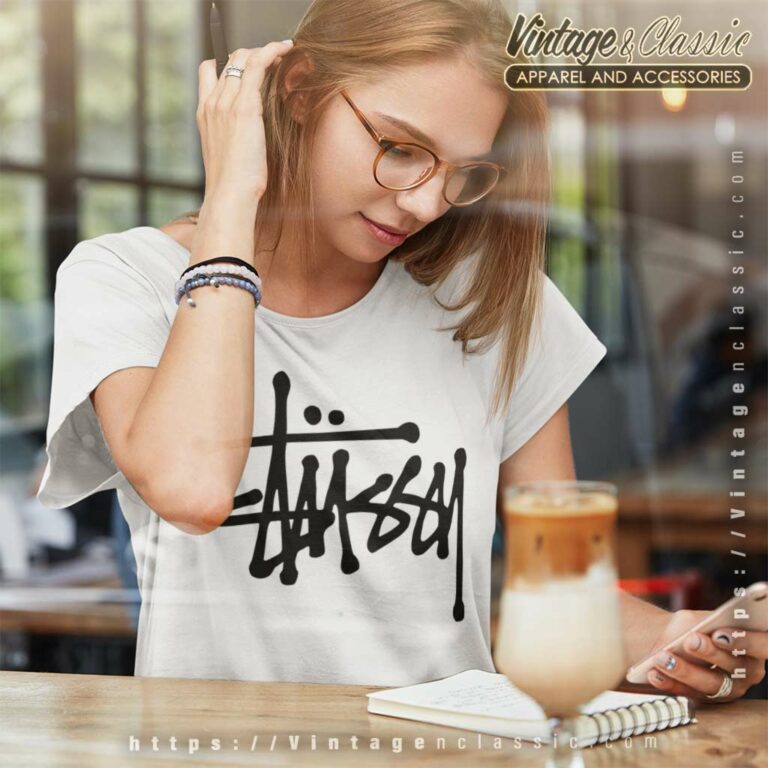 Stussy Logo Big Classic Women TShirt Stussy Logo Big Classic Women TShirt
