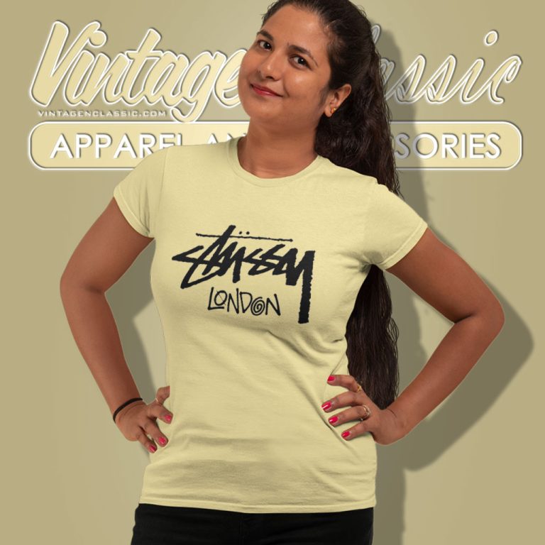Stussy London Basic Logo Women T Shirt Stussy London Basic Logo Women T Shirt