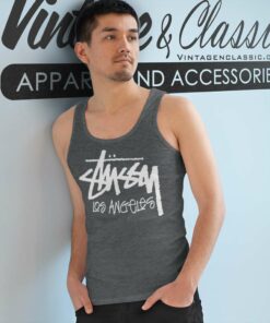 Stussy Los Angeles Basic Logo Tank Top Racerback