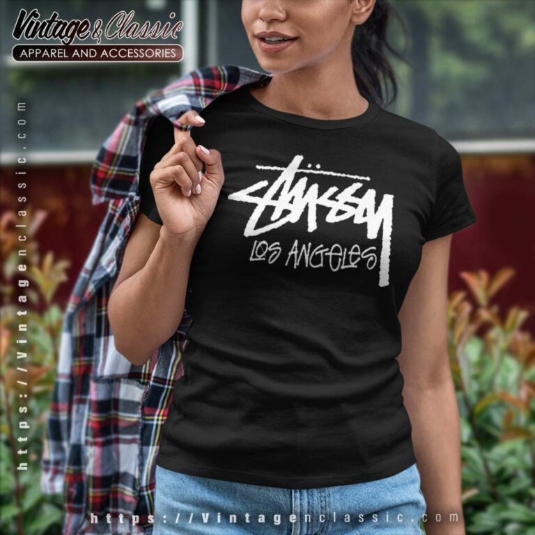 Stussy Los Angeles Basic Logo Women TShirt Stussy Los Angeles Basic Logo Women TShirt